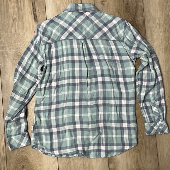 Rails Women’s Hunter Plaid Flannel Shirt Sea Breeze - Size Medium - Picture 8 of 8